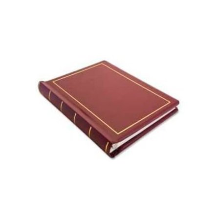 ACCO/WILSON JONES Wilson Jones® Minute Book, 8-1/2" x 11", Red Leather Cover, 250 Pages/Book 39611